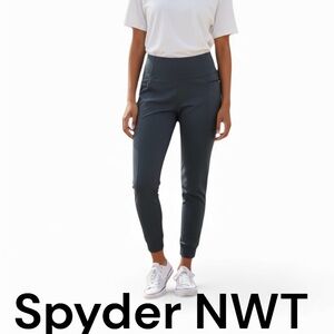 Spyder NWT Women's Deep Blue, fleece lining & compression. 27”L, 15-16” waist